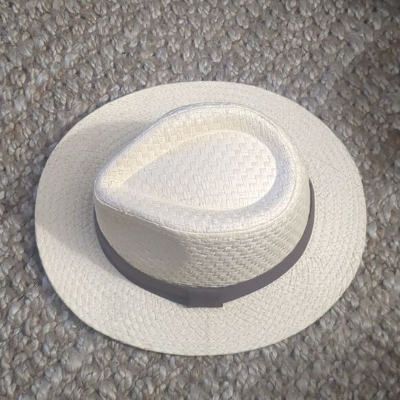 Original Panama Jack Hat LG Fedora Paper *Straw Look* Natural Woven - Picture 2 of 8